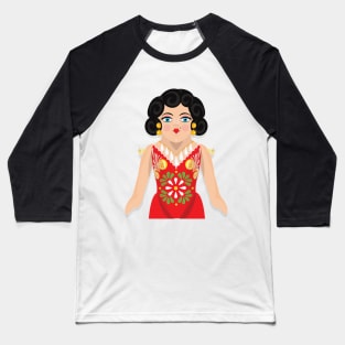 Mexican paper doll. Baseball T-Shirt